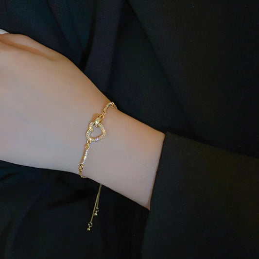 Pulsera corazón con Circonitas